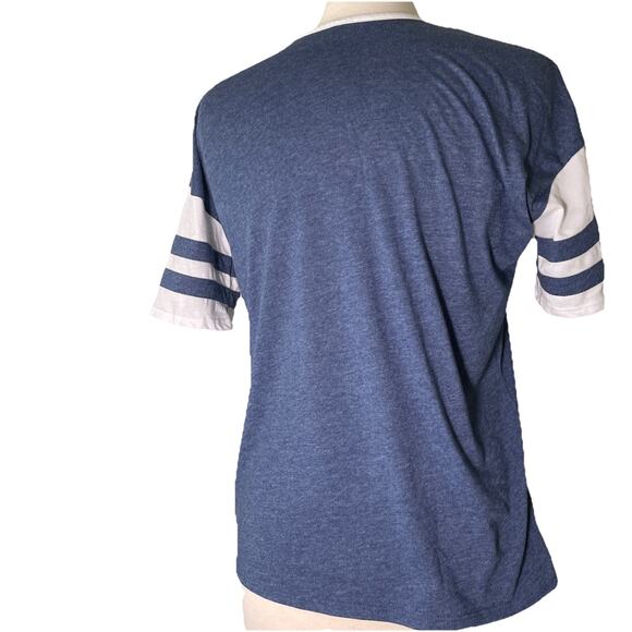 Women's Harry Potter Ravenclaw Hogwarts V-Neck T-Shirt Navy/ White XS - Picture 4 of 4